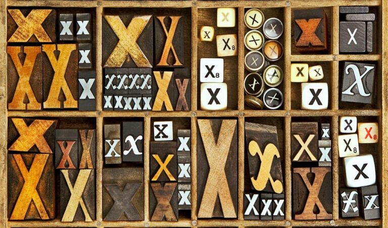 Words Ending in X