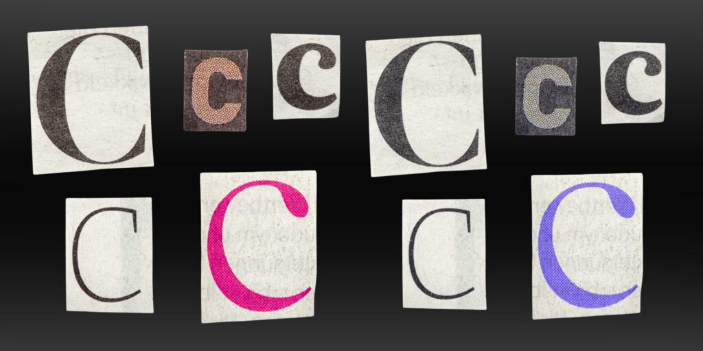Words ending in C
