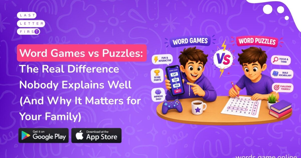 Word Games vs Puzzles