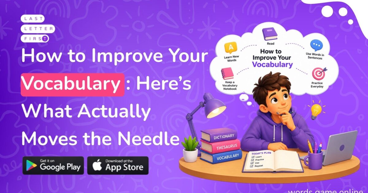 Word game for improve vocabulary