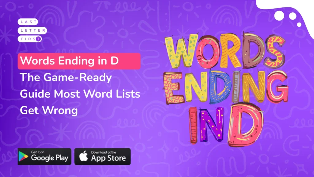 Words Ending in D
