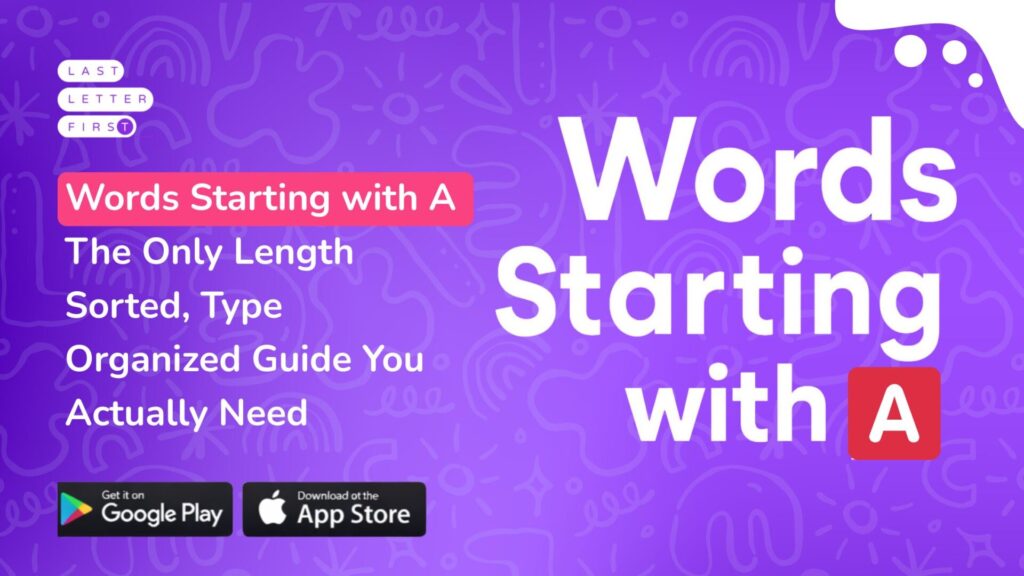 Words starting with A