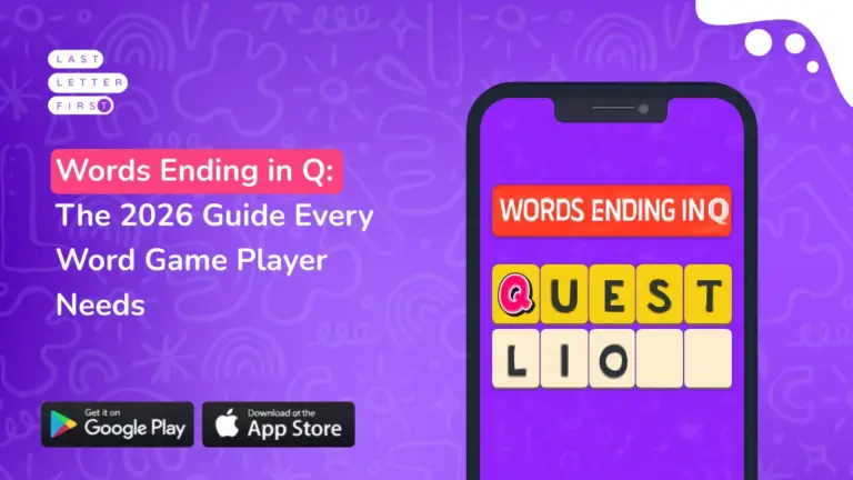 Words Ending in Q