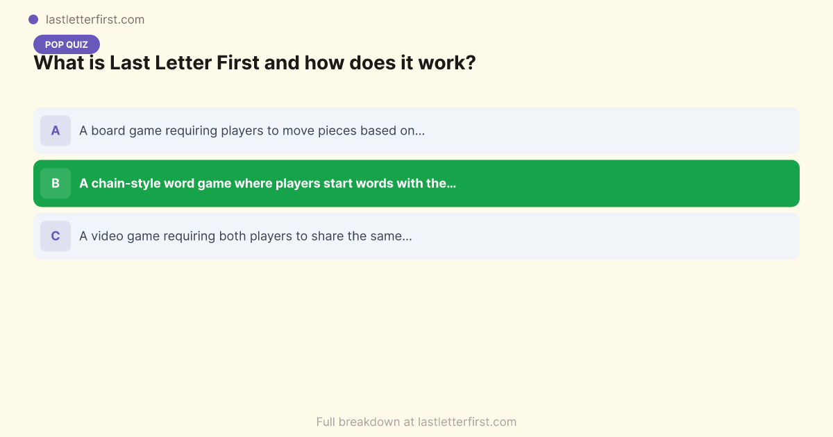 TL;DR Summary — Games to Play With Boyfriend | Couple Games Guide | Last Letter First